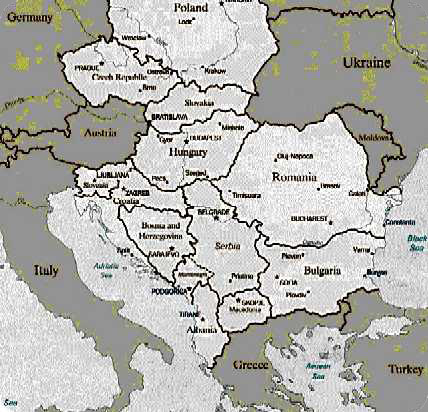 Dracula's Castle™ - Map of Eastern Europe